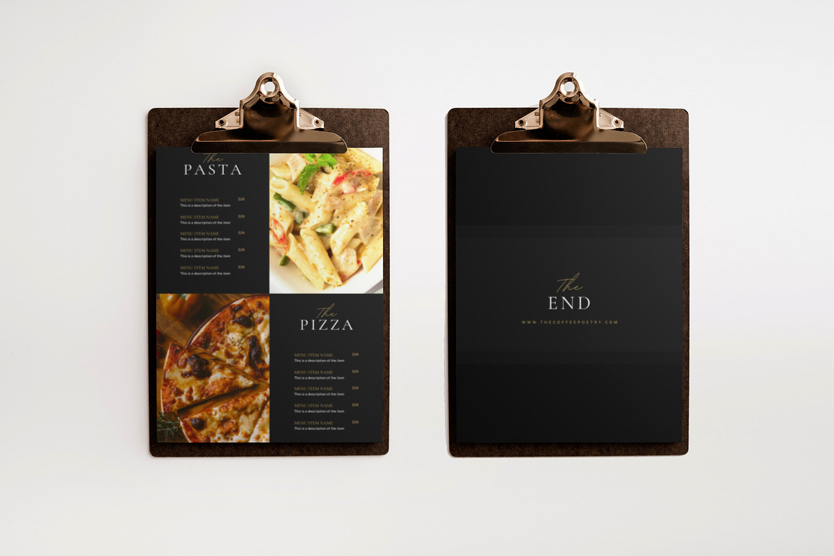 Canva Restaurant Coffee Menu, a Marketing Template by The Dark Matter Art (Photo 5 of 6)