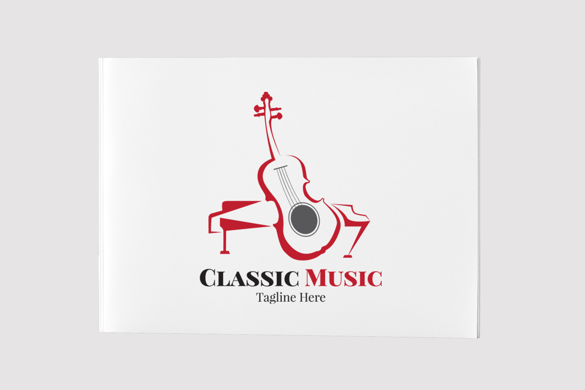 Classic Music Acoustic Note Logo, a Branding & Logo Template by feydesign (Photo 2 of 3)