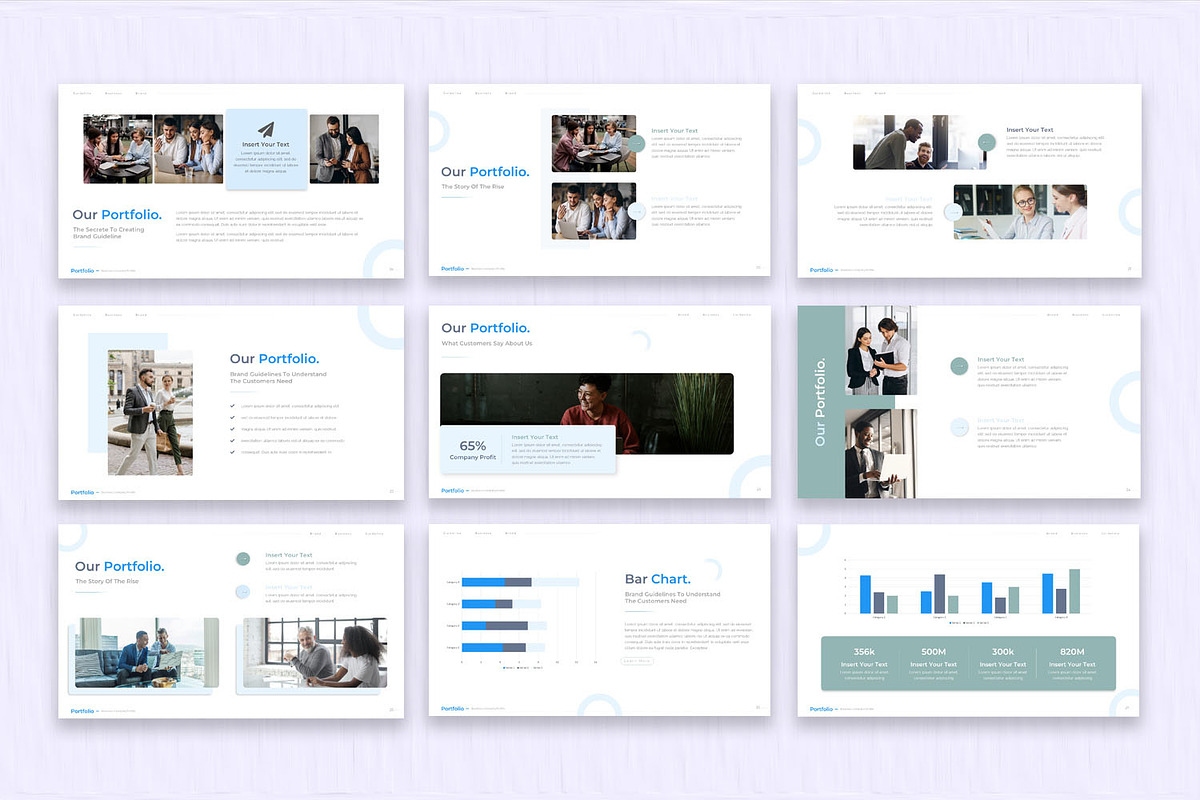Minimal Portfolio Presentation Slide, a Presentation Template by SlideStack (Photo 4 of 5)