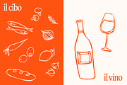 Charming Italian Food Illustrations, an Illustration by studiokokomo (Thumbnail 3 of 7)
