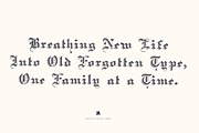 Decorative Hatched Blackletter Font, a Blackletter Font by Century Library (Thumbnail 5 of 5)
