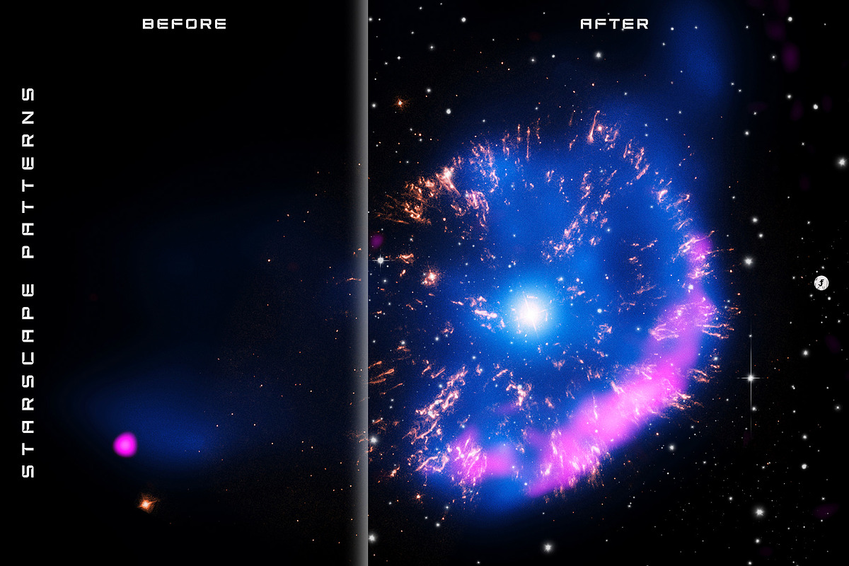 Starscape Patterns, a Pattern Graphic by Freezerondigital