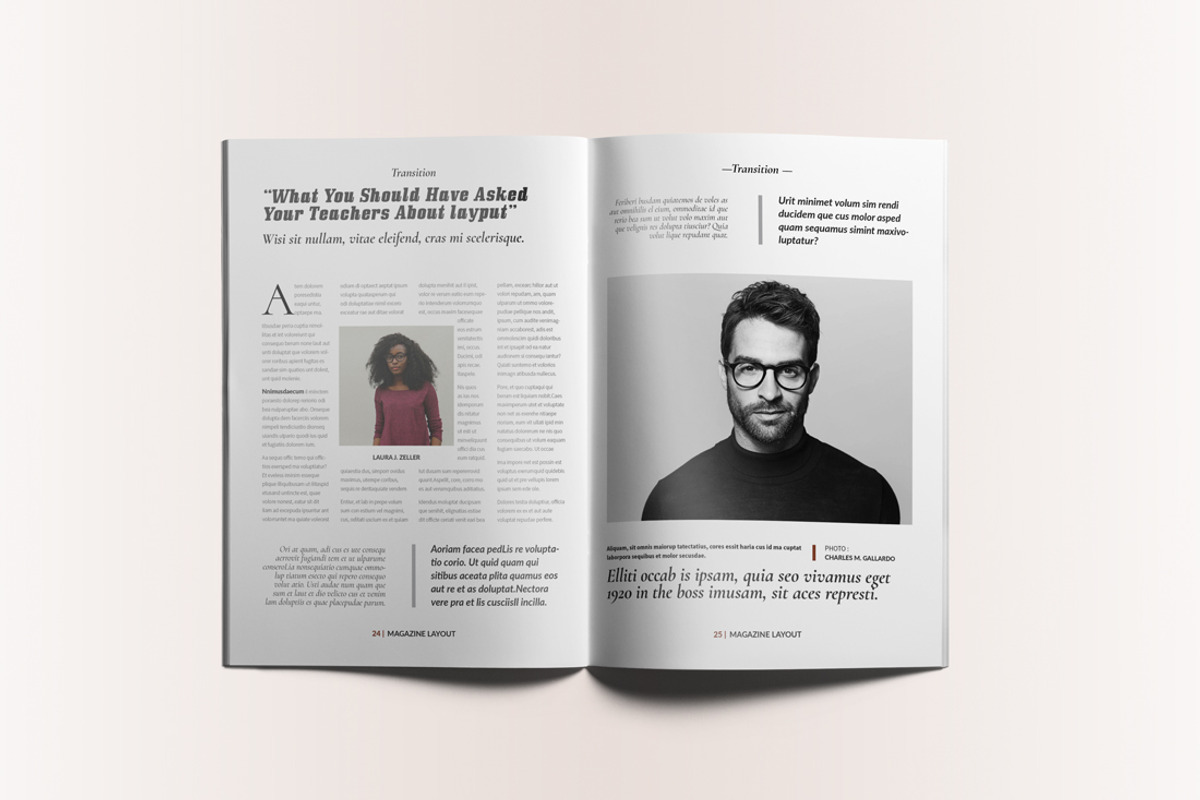 Lifestyle Magazine Layout, a Magazine Template by Swayang (Photo 13 of 22)