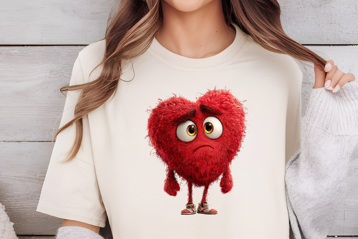 Quirky Valentine's Heart Clipart, an Illustration by DreamCafeArt (Photo 4 of 6)