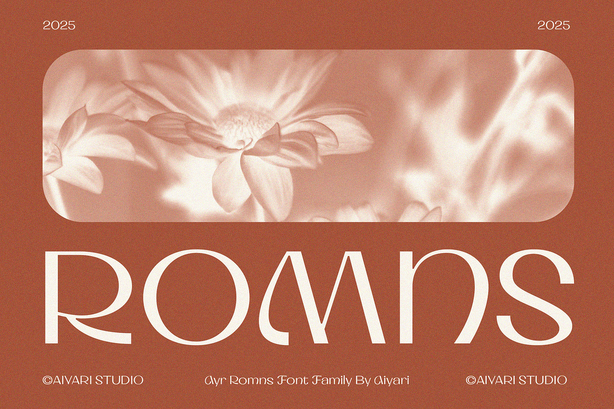 Romns Font Family, a Sans Serif Font by Aiyari (Photo 1 of 13)