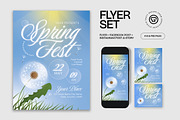 Spring Festival Flyer, a Flyer Template by graphicook (Thumbnail 1 of 3)
