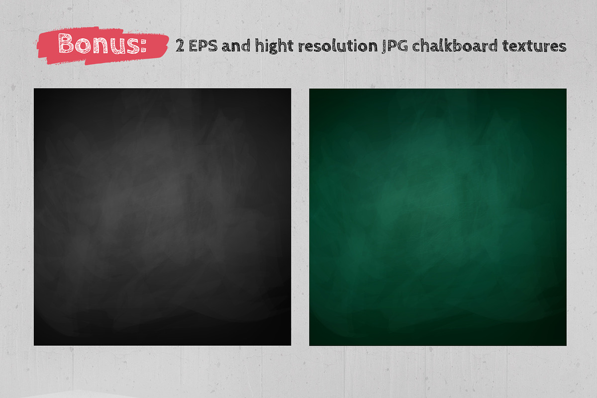 Chalked education set (color), an Object Graphic by Sonya Illustrations (Photo 8 of 9)