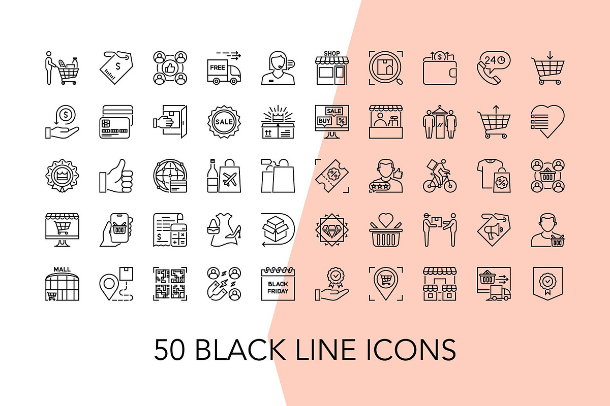 200 Shopping Vector Icon Set, a Duotone Icon by Genestro Shop (Photo 2 of 5)