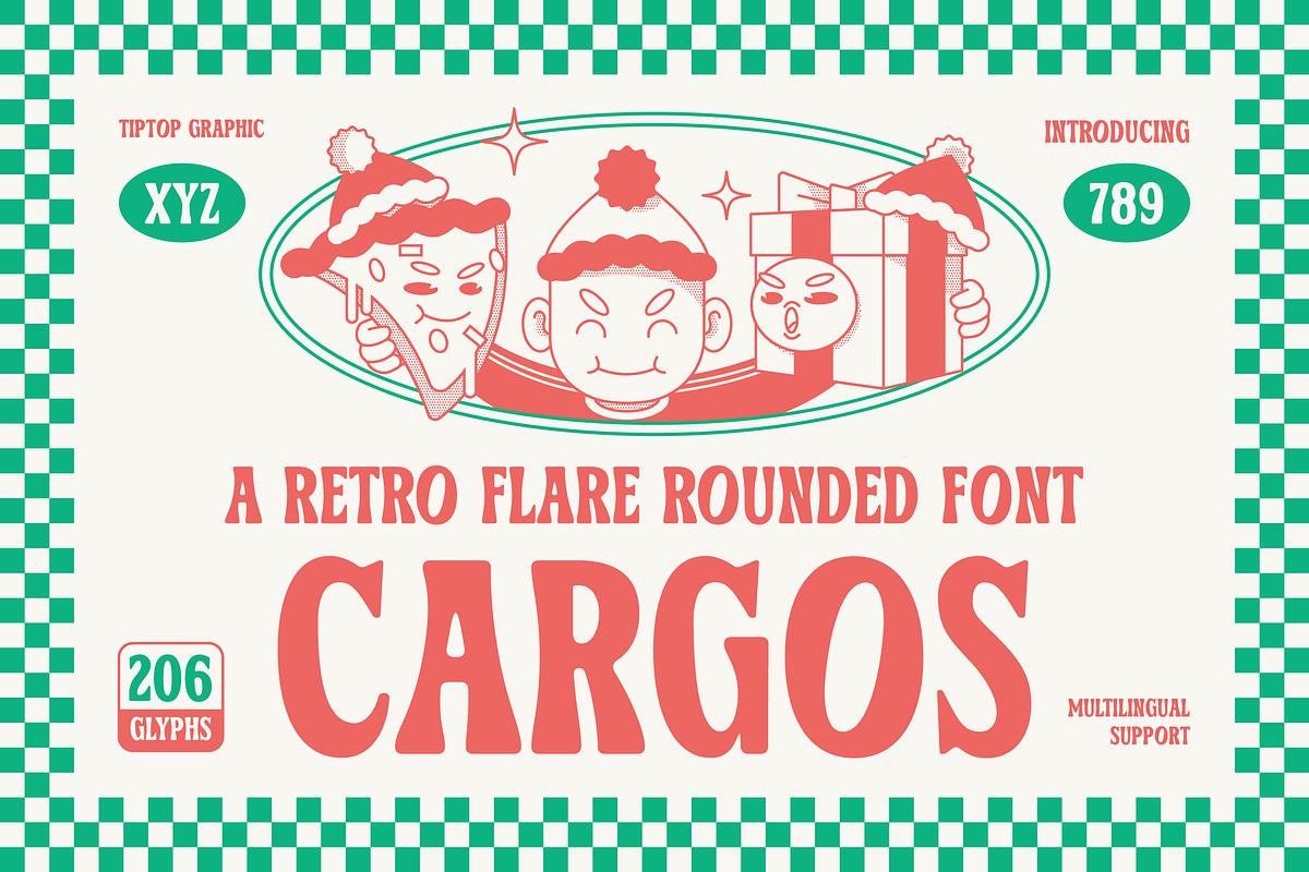 Cargos – Retro Flare Rounded Display, a Sans Serif Font by Tiptop Graphic (Photo 1 of 10)