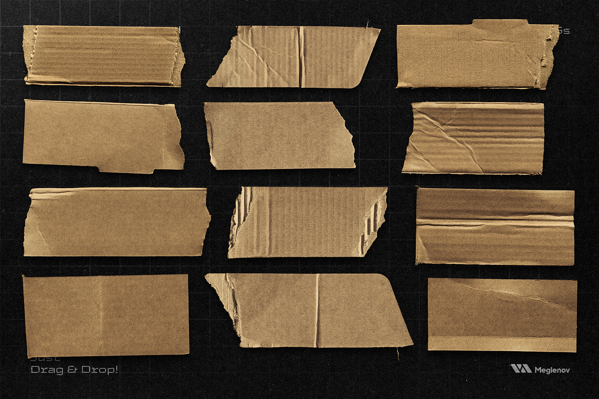Distressed Cardboard Textures, a Texture Graphic by Meglenov (Photo 6 of 16)