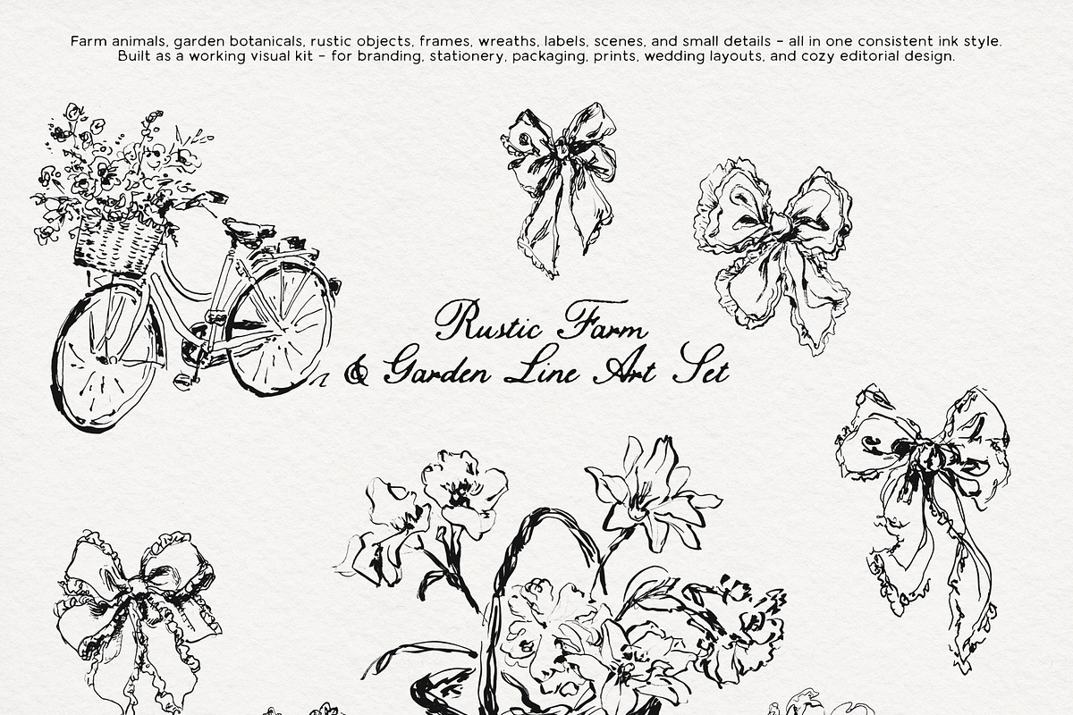 Under the Cottage Roof: Line Art, an Animal Illustration by Purple (Photo 16 of 16)