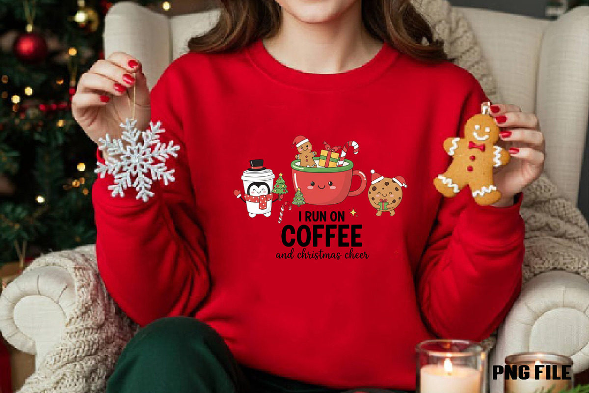 I Run On Coffee And Christmas Cheer, an Illustration by DreamCafeArt (Photo 3 of 4)