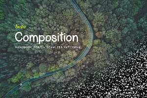 Composition Font + Extras, a Script Font by beto