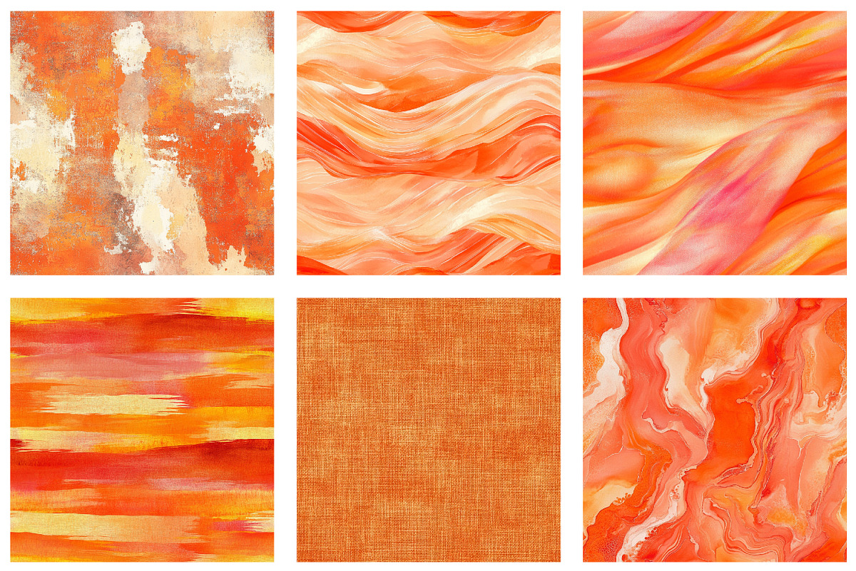 Orange Textures Seamless Digital, a Texture Graphic by designcity5 (Photo 3 of 5)