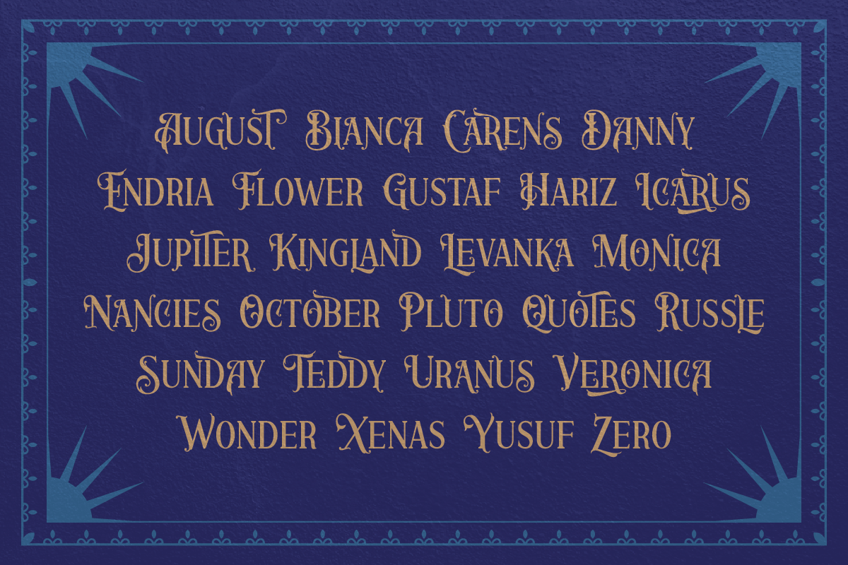 Royal Chrisnight a Vintage Font, a Serif Font by Skillyas_Studio (Photo 5 of 9)