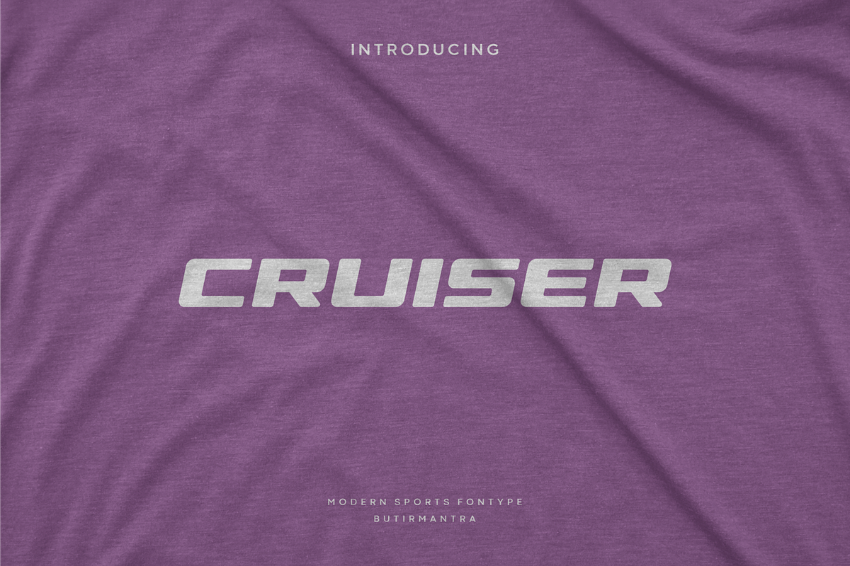 Cruiser - Modern Sport Typeface, a Sans Serif Font by Letterna (Photo 1 of 4)