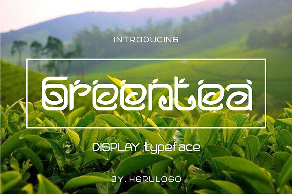 Greentea Display Typeface preview 7