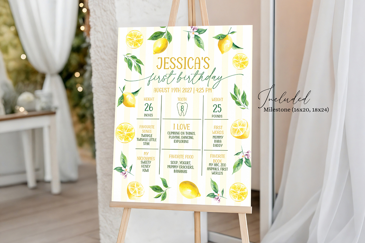 Main Squeeze Is One Milestone Poster, a Poster Template by Digital_Mind (Photo 2 of 3)