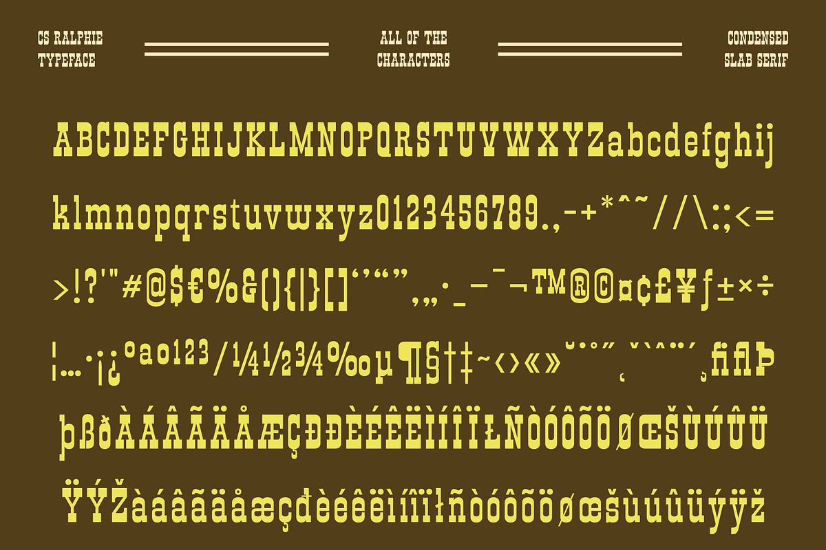CS Ralphie – Western Display Font, a Slab Serif Font by Craft Supply Co. (Photo 8 of 8)