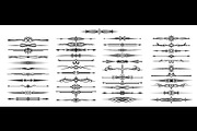 Vintage dividers, separator borders, a Decorative Illustration by Vector Tradition (Thumbnail 2 of 3)