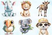 Cute Safari Animal Sublimation PNG, an Illustration by Craft Nest (Thumbnail 4 of 5)