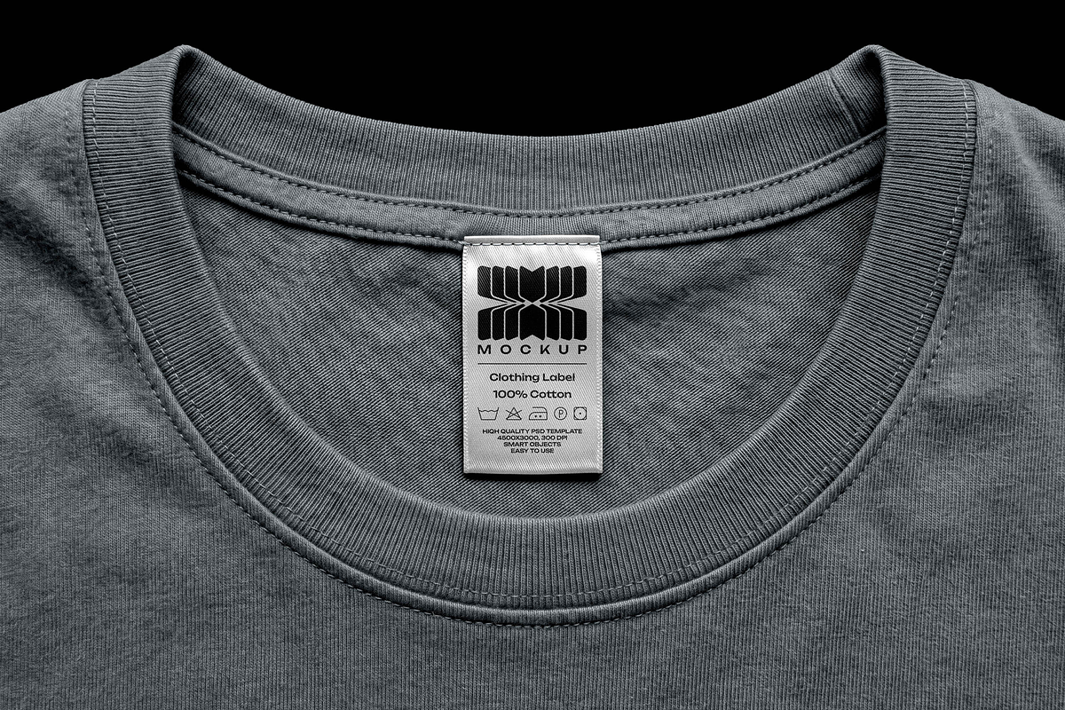 T-Shirt Label Mockup, a Shirt Mockup by Design Squad (Photo 1 of 4)