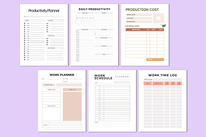 Productivity & Work Planner Canva