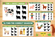 Farm Activity Pages for Kids, an Education Illustration by Gulnara Sabirova (Thumbnail 12 of 19)