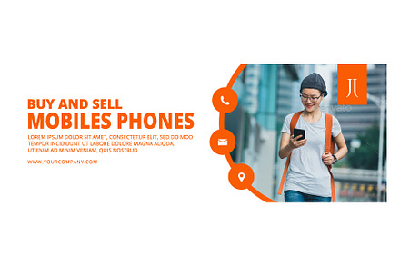 Animated Mobile Phone Facebook Cover, a Templates & Theme by Nisha Droch