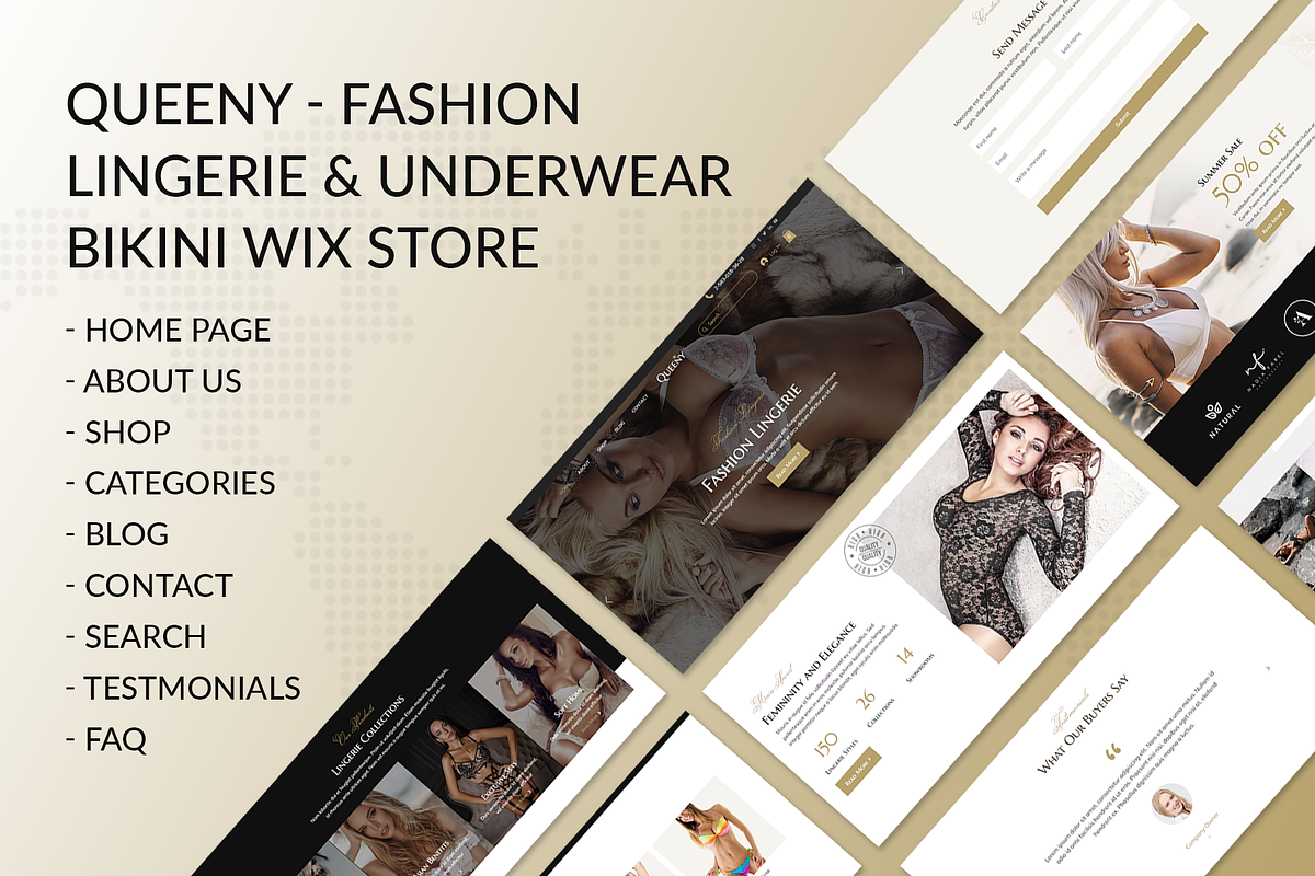 Queeny - Fashion Lingerie Wix Shop, a Wix Template by Wix Creative Themes (Photo 2 of 2)