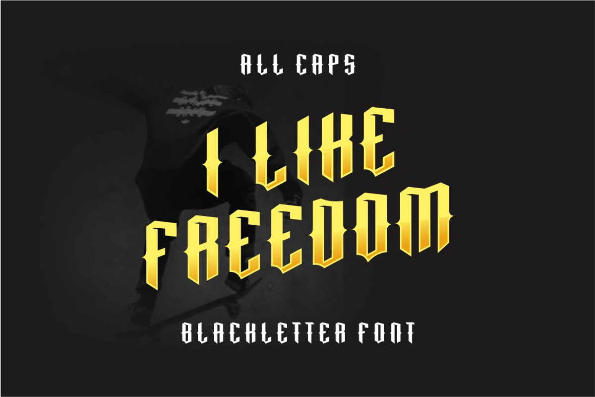 Wizared Blackletter Font, a Serif Font by majesticlogo (Photo 4 of 5)