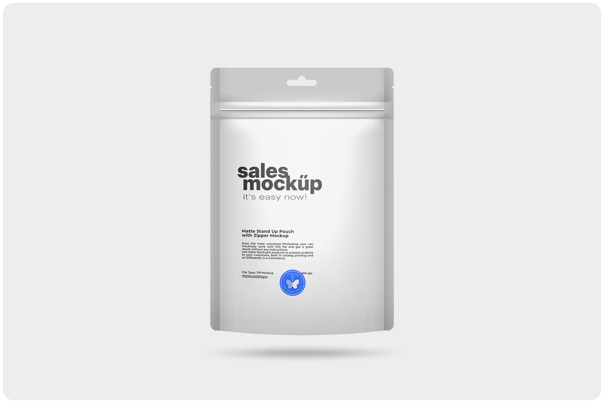 Matte Stand-Up Pouch Mockup, a Packaging Mockup by Reformer Mockup (Photo 3 of 5)