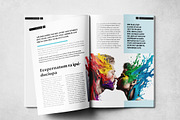 Clean Magazine Print Layout Template, a Magazine Template by Grkic Creative (Thumbnail 8 of 13)