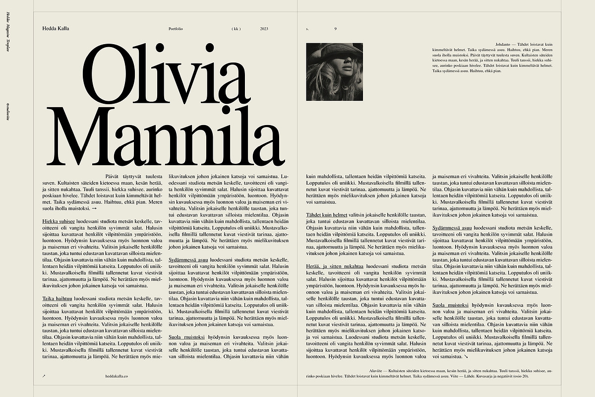 Magazine Lookbook Template InDesign, a Magazine Template by Studio Viita (Photo 7 of 10)