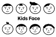 kids face avatar bundle set, a Person Illustration by foxndeer (Thumbnail 1 of 3)