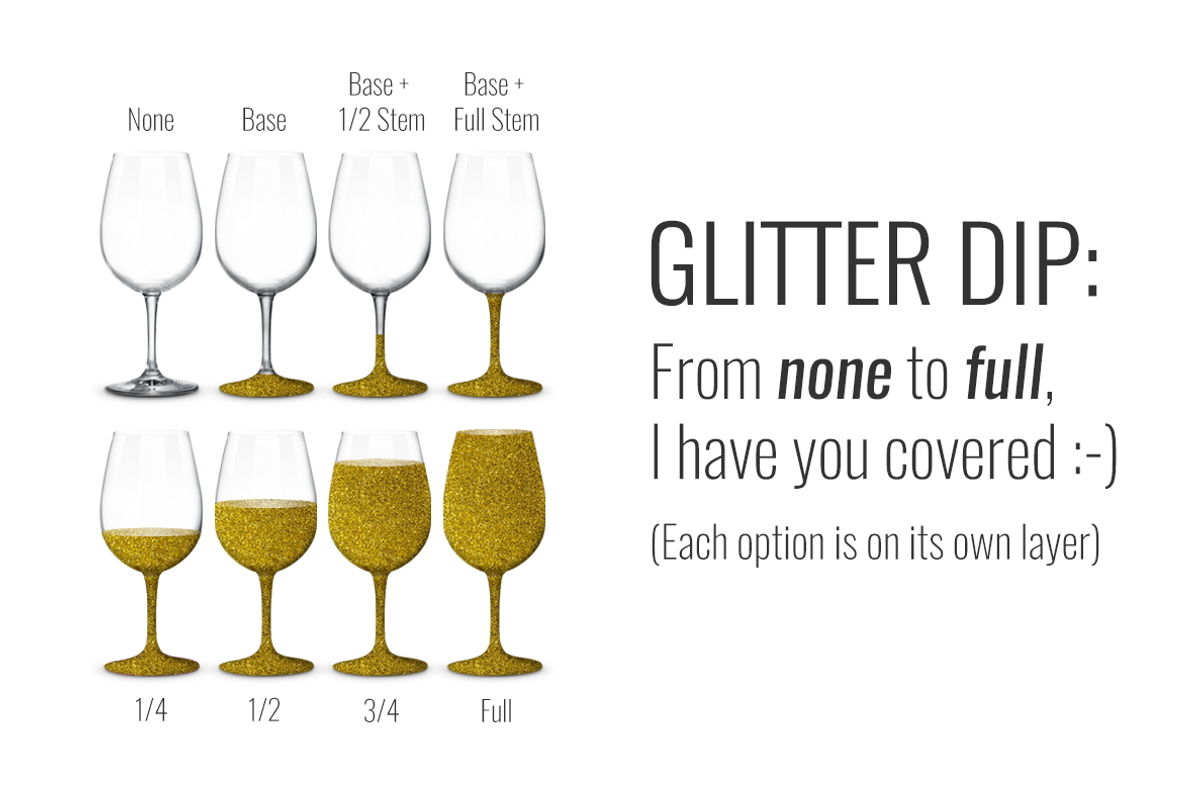 Wineglass Mockup PSD w/ Glitter, a Product Mockup by SarahDesign (Photo 6 of 7)