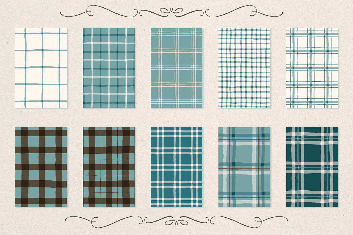Christmas Plaid Patterns, a Pattern Graphic by PATTERNS etc. (Photo 15 of 16)
