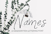 Names Font, a Script Font by dxxb studio (Thumbnail 1 of 2)