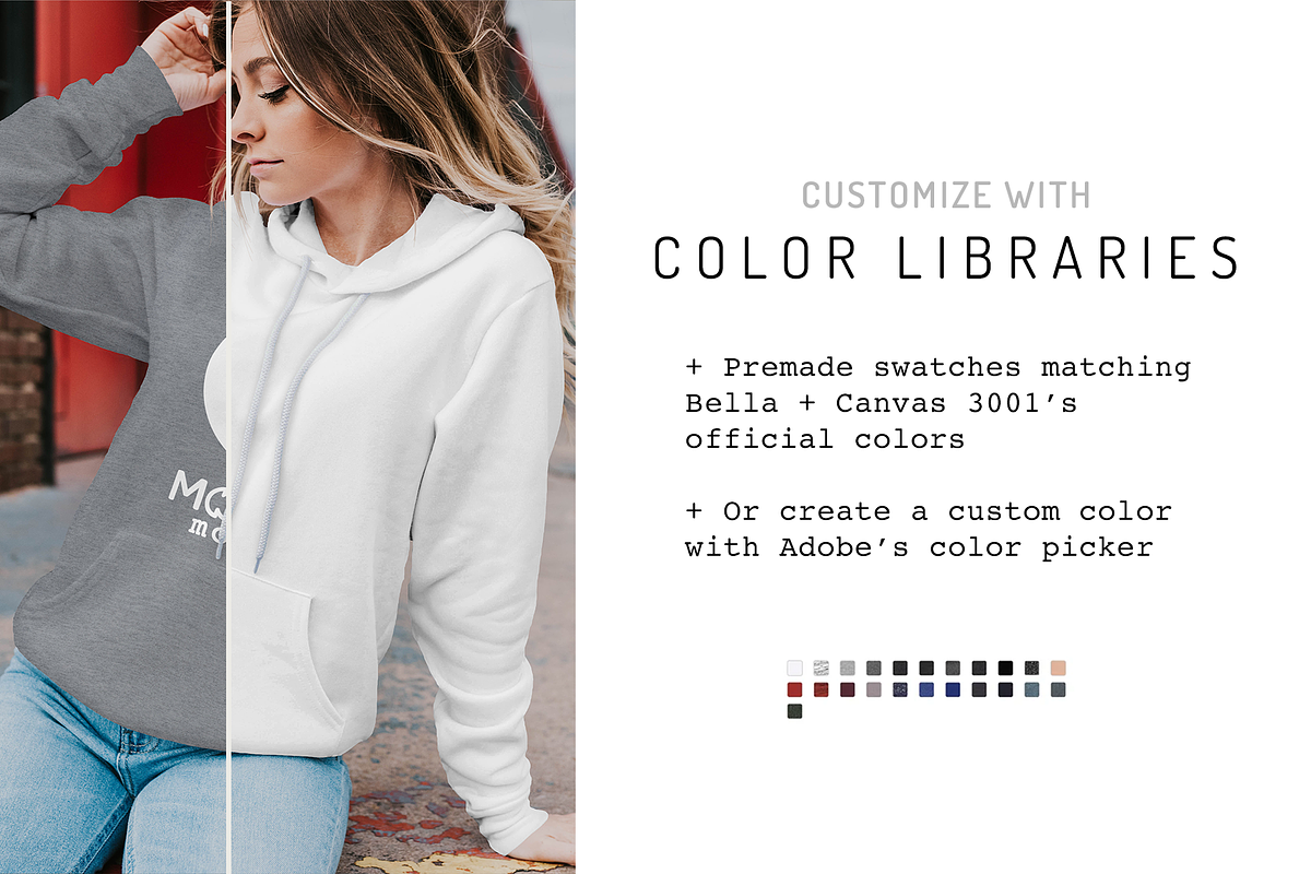 Sweatshirt Hoodie Mockup Bundle, a Hoody Mockup by Moonlit Mocks (Photo 3 of 8)