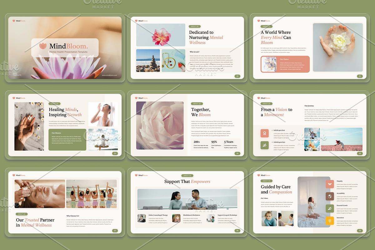 MindBloom - Mental Health Presentation preview 2