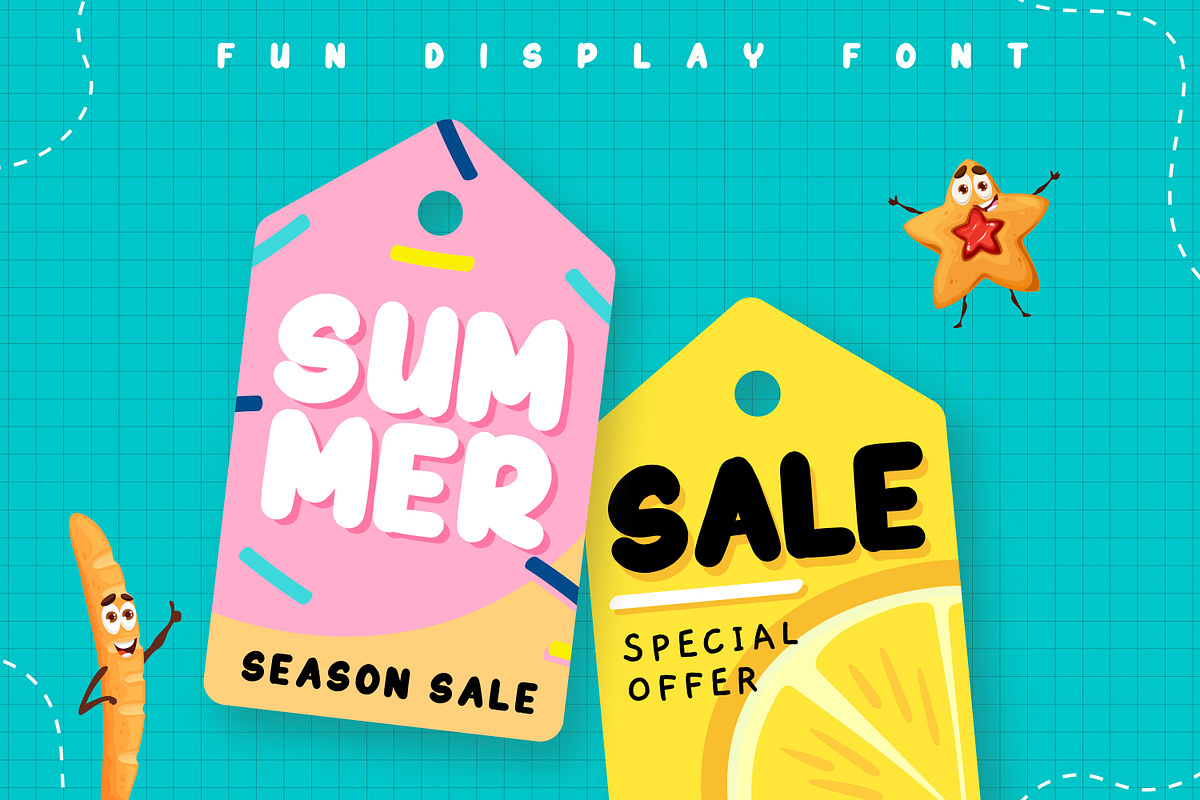 BlipBlop Instagram Fun Display Font, a Script Font by Guavanaboy (Photo 4 of 7)