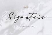Sigmature Font, a Font by BodigStd (Thumbnail 1 of 8)
