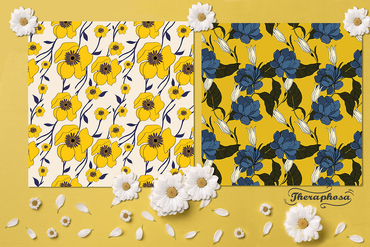 20JPG/EPS Tropical floral pattern, a Pattern Graphic by Theraphosath (Photo 17 of 21)