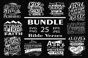 BUNDLE 25 Bible Verses