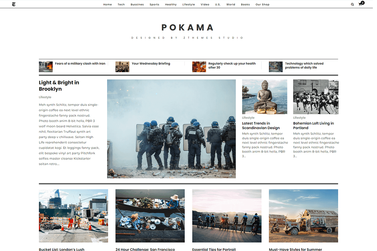 Pokama – News & Magazine WordPress, a WordPress Template by ZThemes.net (Photo 2 of 2)