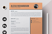 Modern Resume / CV Template, a Resume Template by X-Type (Thumbnail 3 of 5)