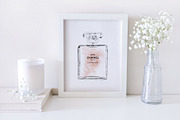 All White Frame Mockup, a Print Template by SunnyTangerine Stock (Thumbnail 3 of 4)