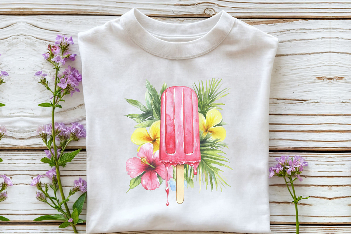 Pink Summer Sublimation Clipart, an Illustration by Craft Nest (Photo 4 of 6)