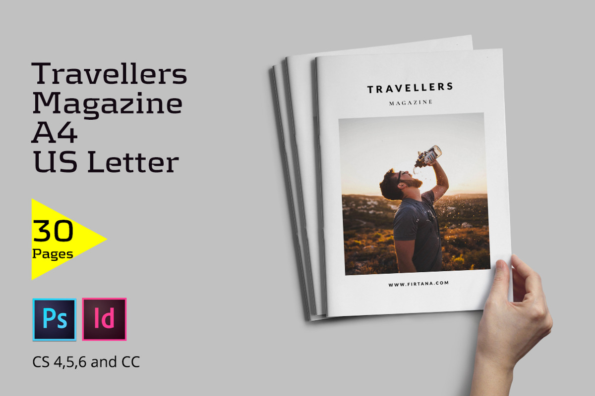 Travellers Magazine, a Magazine Template by Firtana (Photo 1 of 12)