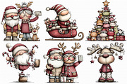 Quirky Christmas Clipart, an Illustration by Libby Wishes (Thumbnail 3 of 8)